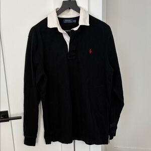 POLO by Ralph Lauren Black and White Long Sleeve Polo